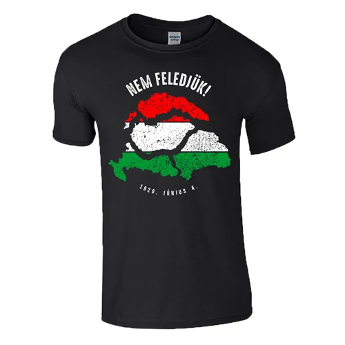 Nem feledjük! férfi póló (fekete)