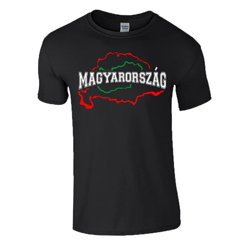 Magyarország férfi póló (fekete)