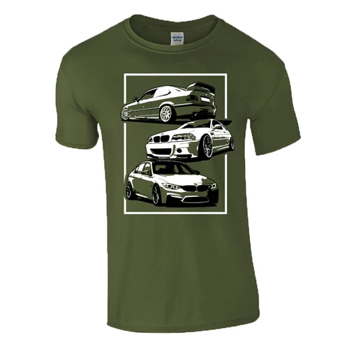 AUTÓBOLOND BMW férfi póló (military)