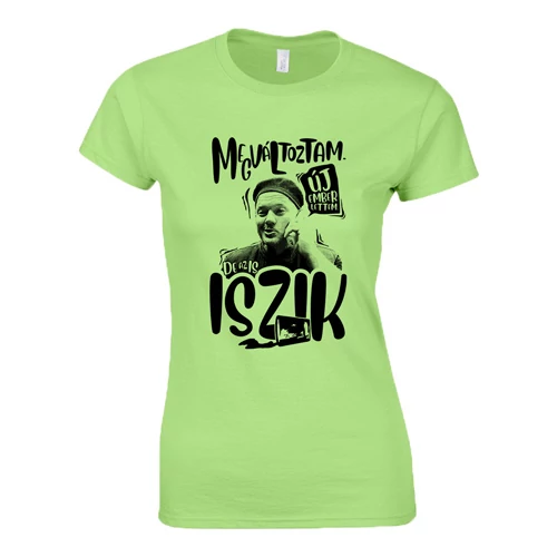 Papa karanténban női póló (Menta)