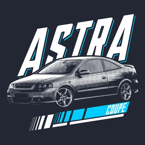 G Astra Coupe férfi póló (sötétkék)