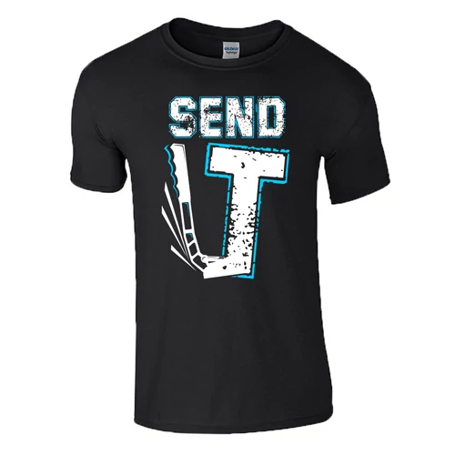 SEND IT KÉZIFÉK férfi póló (fekete)
