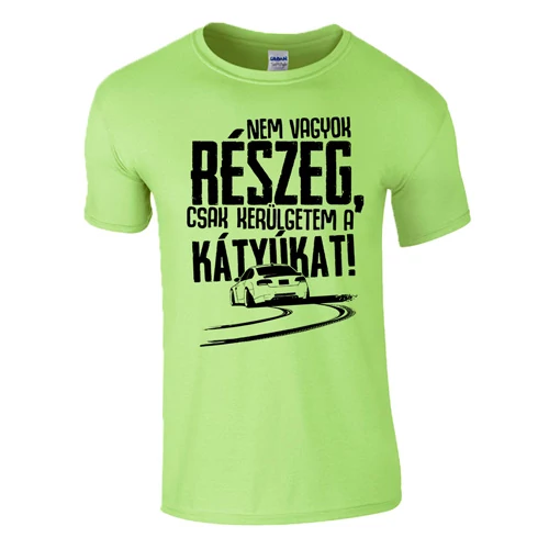 KERÜLGETEM A KÁTYÚKAT férfi póló (menta)
