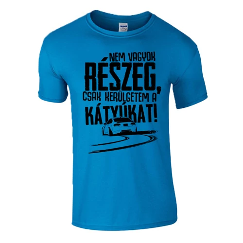 KERÜLGETEM A KÁTYÚKAT férfi póló (türkiz)