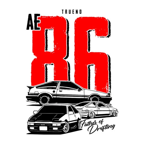 TRUENO AE 86 férfi póló (fehér)