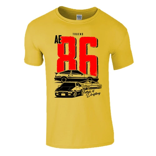 TRUENO AE 86 férfi póló (citromsárga)