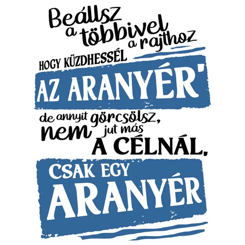 Az élet versenye póló (Fehér)