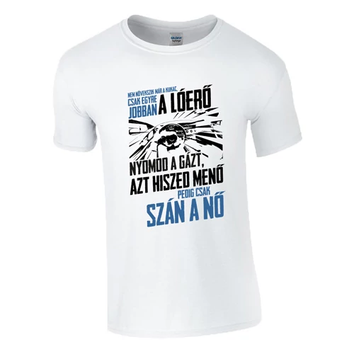 Az irodalom visszavág az M7-esen is póló (Fehér)