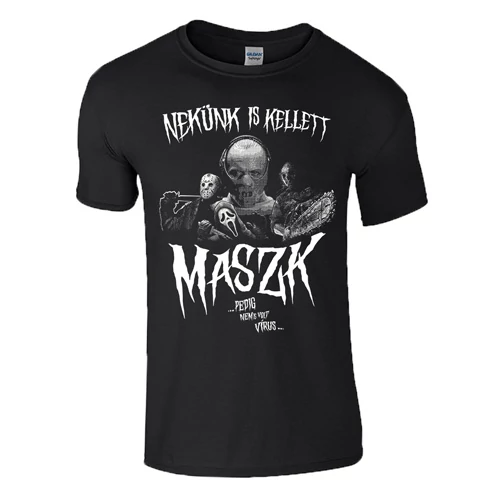 NEKÜNK IS KELLETT MASZK férfi póló (fekete)