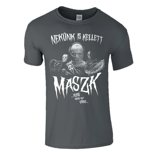 NEKÜNK IS KELLETT MASZK férfi póló (grafit)