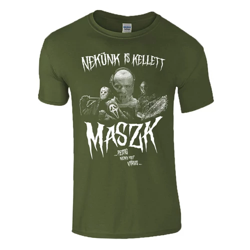 NEKÜNK IS KELLETT MASZK férfi póló (military)