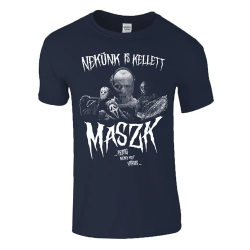 NEKÜNK IS KELLETT MASZK női póló (sötétkék)