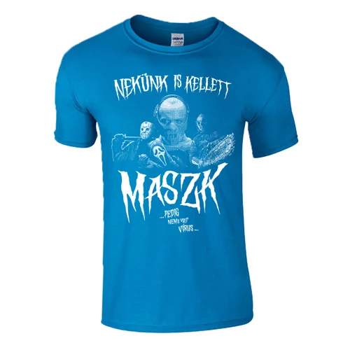 NEKÜNK IS KELLETT MASZK férfi póló (zafír)