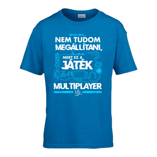 EZ MULTIPLAYER gyerek póló (Türkiz)