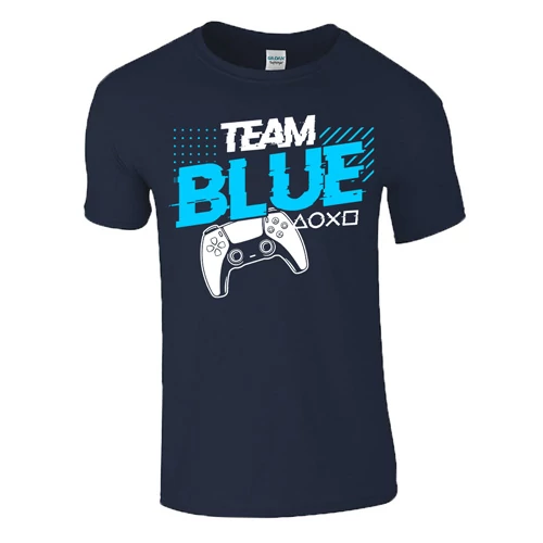 TEAM BLUE PS férfi  póló (sötétkék)