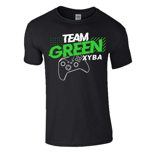 TEAM GREEN XBOX férfi póló (fekete)