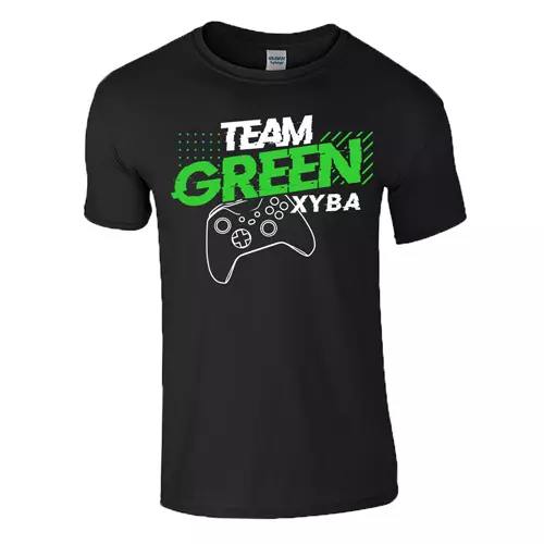 TEAM GREEN XBOX férfi póló (fekete)