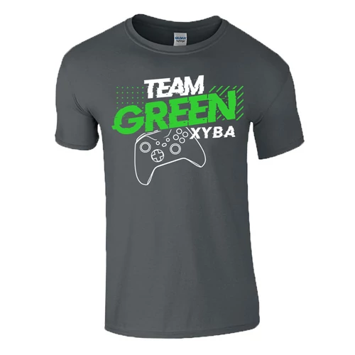 TEAM GREEN XBOX férfi  póló (grafit)