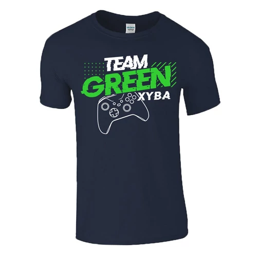 TEAM GREEN XBOX férfi  póló (sötétkék)