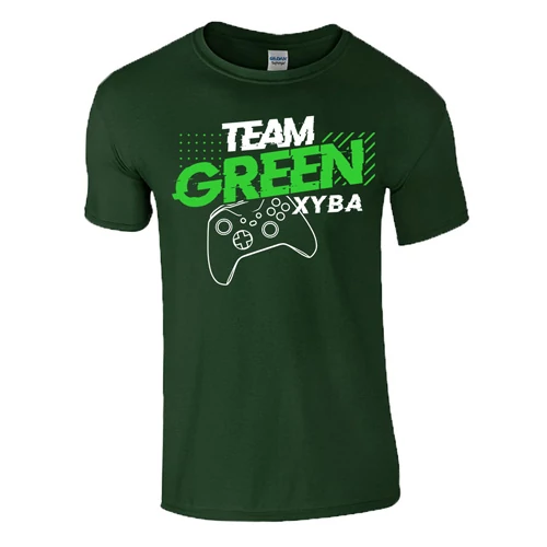 TEAM GREEN XBOX férfi póló (sötétzöld)