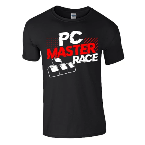 PC MASTER RACE férfi  póló (fekete)