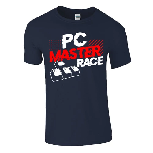 PC MASTER RACE férfi  póló (sötétkék)