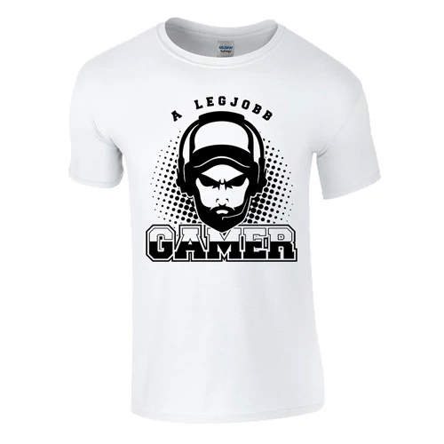 LEGJOBB GAMER férfi póló (fehér)