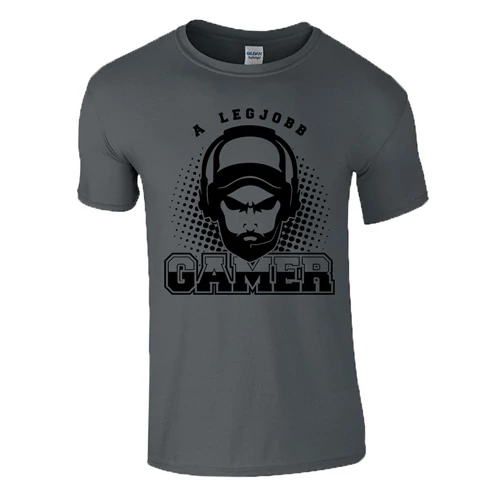 LEGJOBB GAMER férfi póló (grafit)