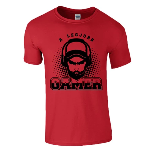 LEGJOBB GAMER férfi póló (piros)
