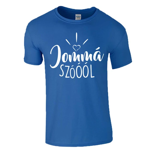 Jommá Hááárt - Jommá Szóóól páros póló férfi (royal)