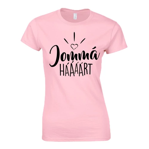 Jommá Hááárt - Jommá Szóóól páros póló női (világosrózsaszín)