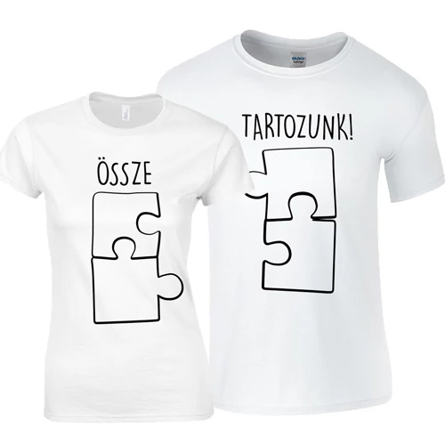 Össze-Tartozunk páros póló (Fehér)