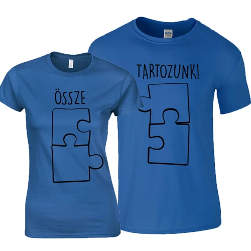 Össze-Tartozunk páros póló (Királykék)