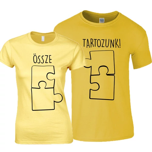 Össze-Tartozunk páros póló (Citrom)