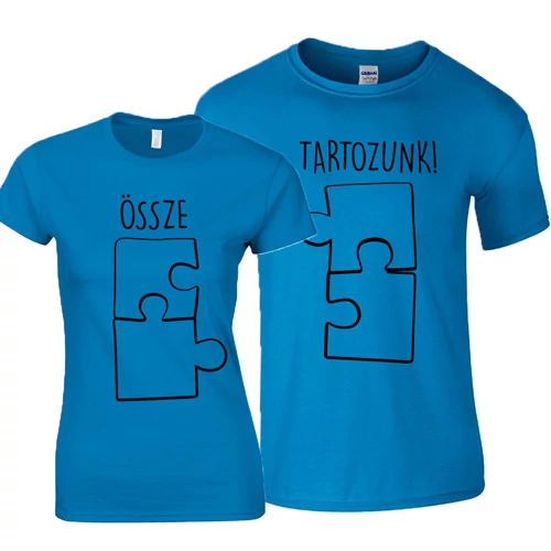 Össze-Tartozunk páros póló (Türkiz)