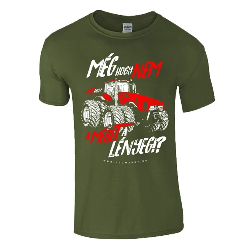 Nem a méret a lényeg férfi póló (military)