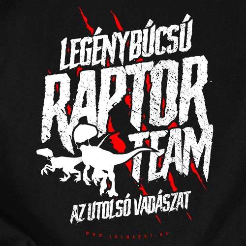 Raptor Team póló (fekete)