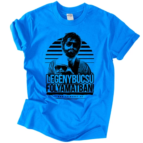 Legénybúcsú Folyamatban póló szett  (Türkiz)