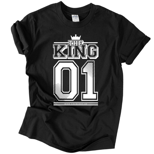KING 01 (RD) férfi póló (fekete)