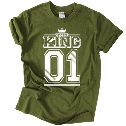 KING 01 (RD) férfi póló (military)