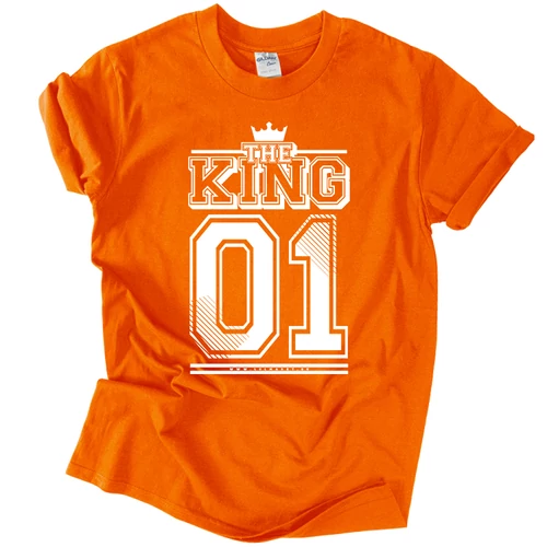KING 01 (RD) férfi póló (narancs)