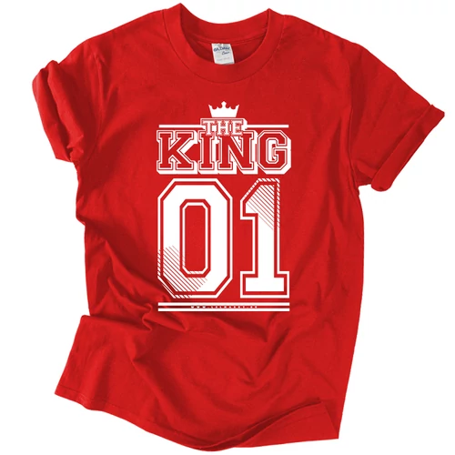 KING 01 (RD) férfi póló (piros)