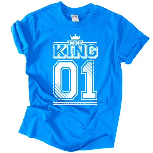 KING 01 (RD) férfi póló (türkiz)