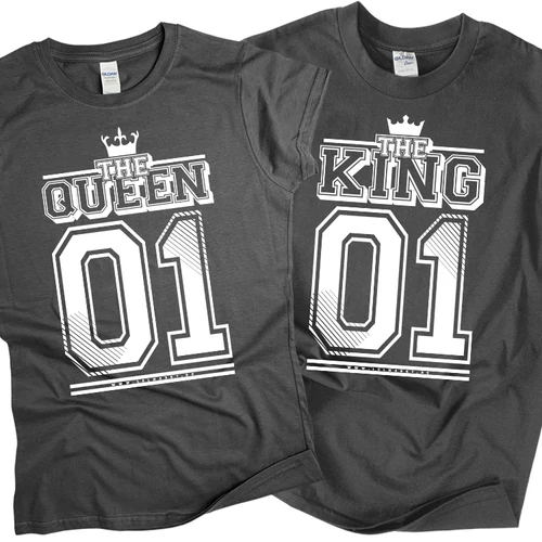 King & Queen páros szett (RD) (sötétszürke)