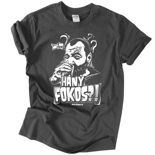Hány fokos?! férfi póló (grafit)