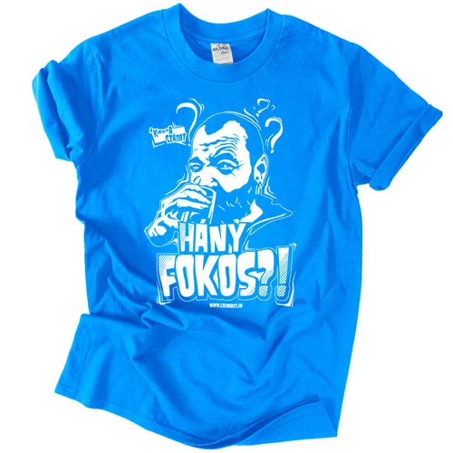 Hány fokos?! férfi póló (türkiz)
