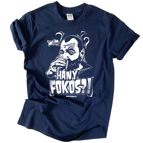 Hány fokos?! férfi póló (sötétkék)