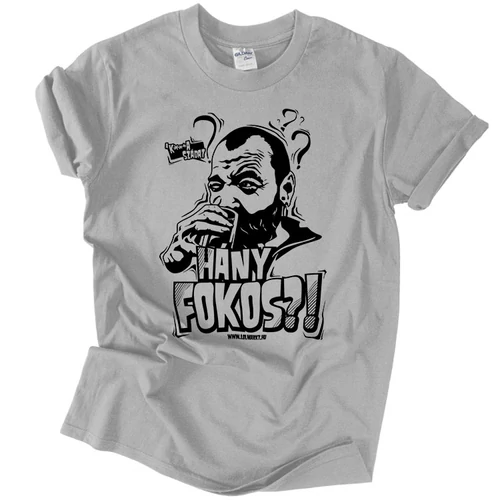 Hány fokos?! férfi póló (szürke)