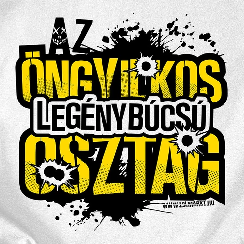 Öngyilkos Legénybúcsú Osztag póló szett (B_fehér)