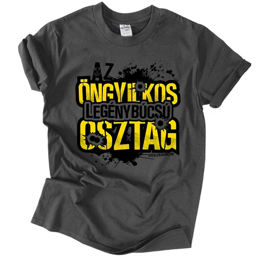 Öngyilkos Legénybúcsú Osztag -  férfi póló (grafit)